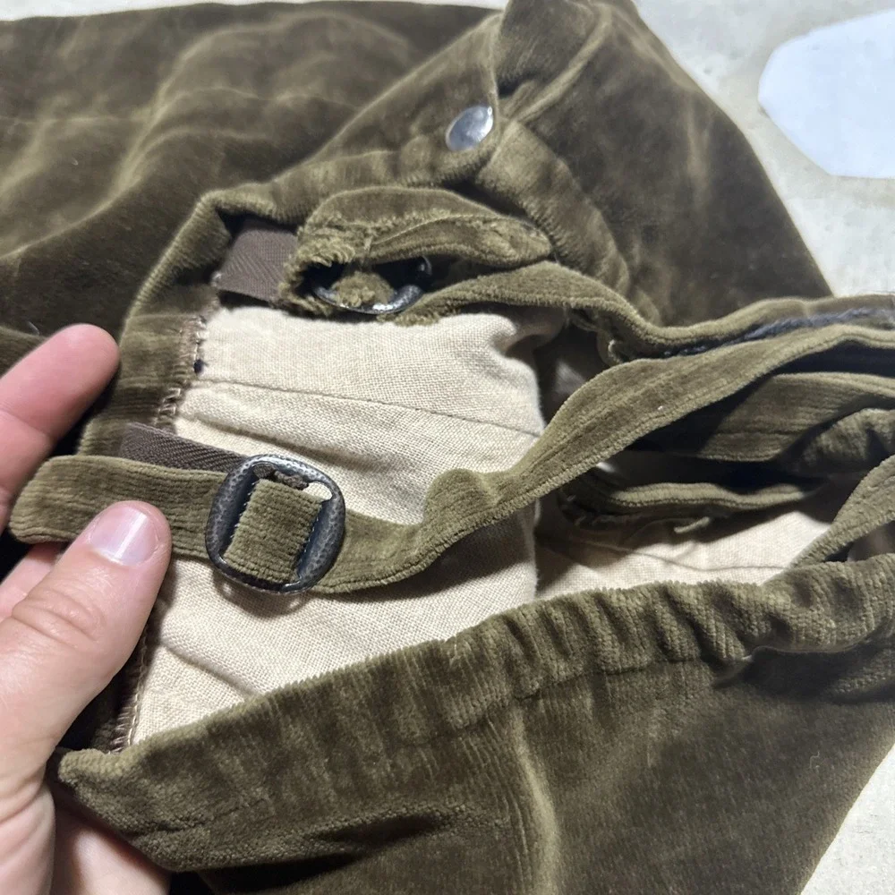 Kids Youth Soft Corduroy Riding Pants 1920s-30s French Workwear Work Wear Pants